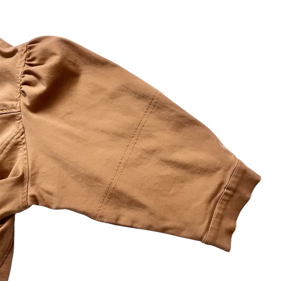 Lane Bryant Tan Puff Sleeve Jacket Size 24 - Picture 4 of 8